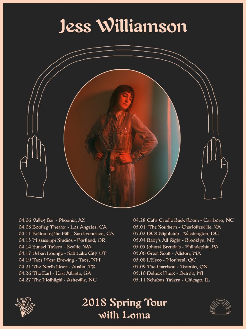 Jess Williamson - Spring 2018 Tour Poster